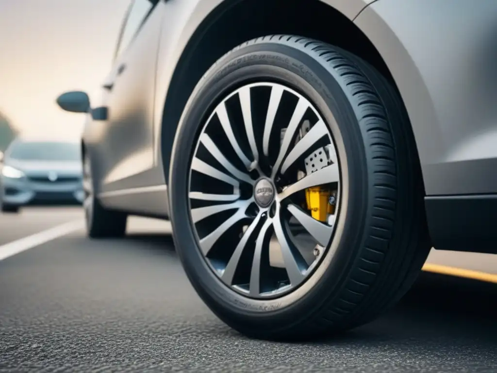 Detalles de seguridad: cierre resistente para neumático de coche Un cierre de seguridad resistente y robusto para neumático de coche, garantizando la Seguridad vehículo paradas prolongadas viaje