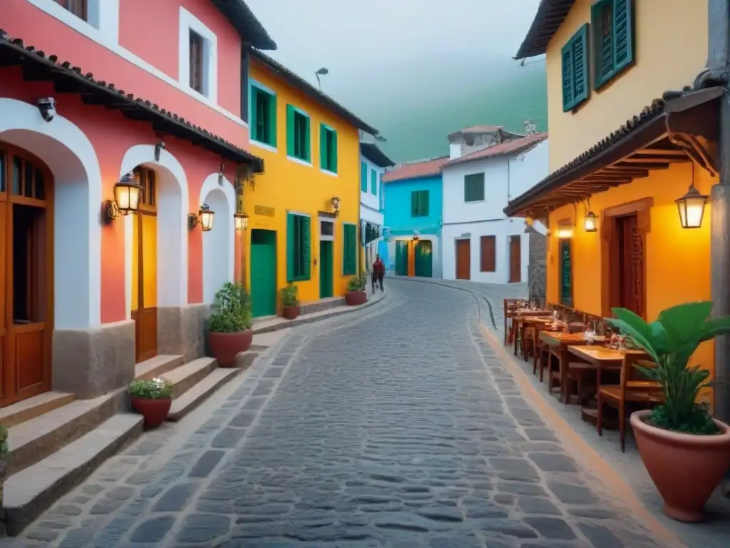 Un encantador hotel boutique en un pueblo histórico, fusionando comodidad moderna con tradiciones locales