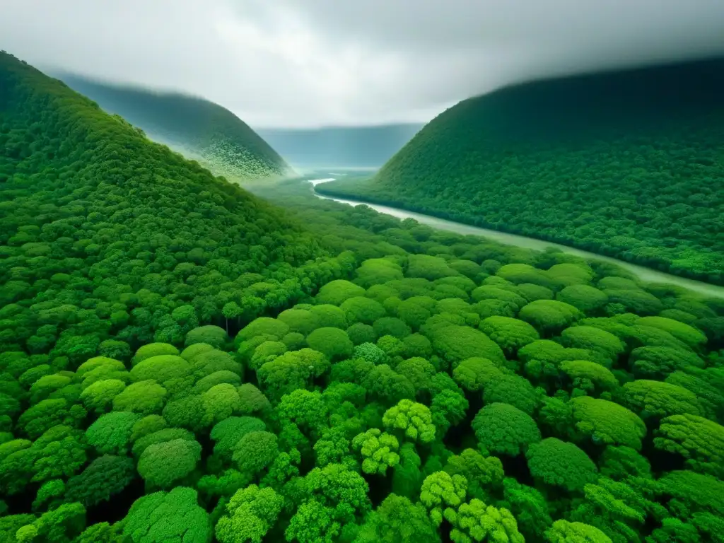 Explora la exuberante Selva de Daintree en Australia Explora la exuberante Carretera de la Selva Australia desde el cielo, con su denso dosel verde y ríos serpenteantes