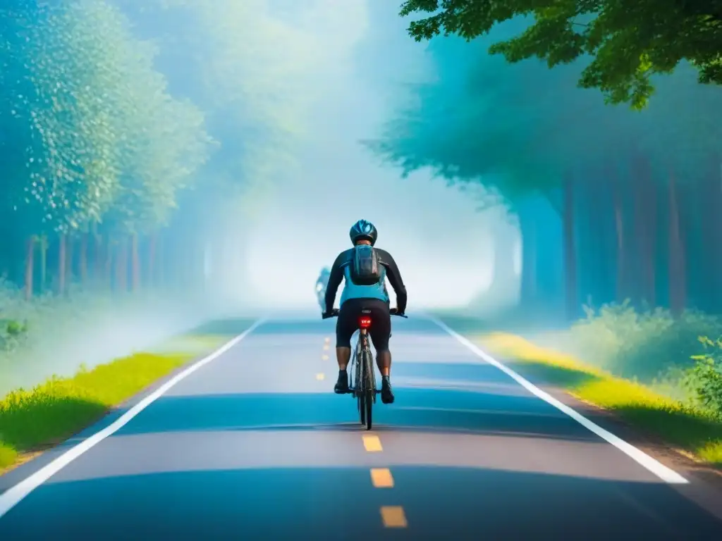Exploración en bicicletas eléctricas: diversidad y naturaleza Un grupo diverso de ciclistas en bicicletas eléctricas recorriendo un pintoresco camino rural bajo un cielo azul