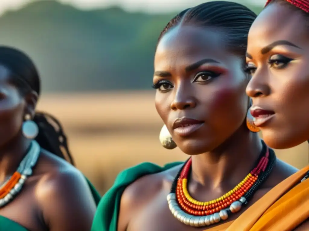 Baile tribal de mujeres zambianas en la sabana africana Mujeres zambianas explorando tradiciones en el corazón de África, danzando con alegría en la sabana africana