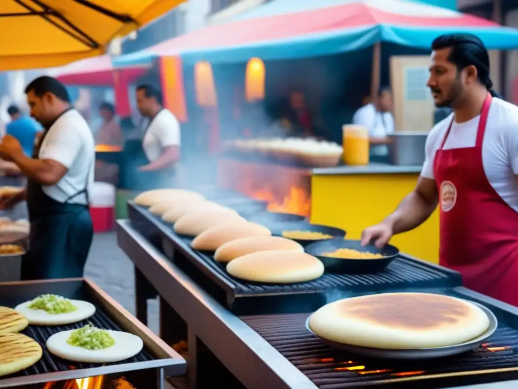 Mercado callejero vibrante: sabores y colores de América Latina Deléitate con los sabores auténticos de América Latina en un bullicioso mercado callejero
