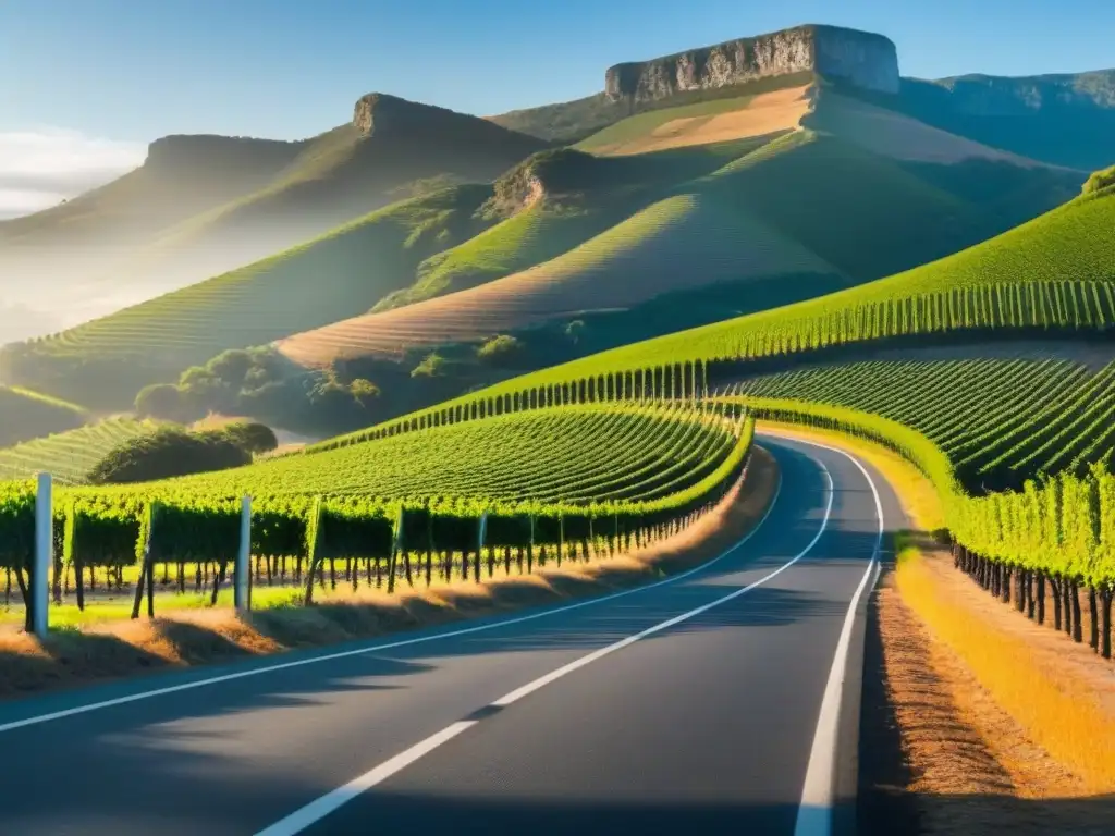 Viñedos de lujo en la Ruta del Vino de Sudáfrica Disfruta de la serena belleza de las Rutas de lujo por carretera entre viñedos y colinas en Sudáfrica